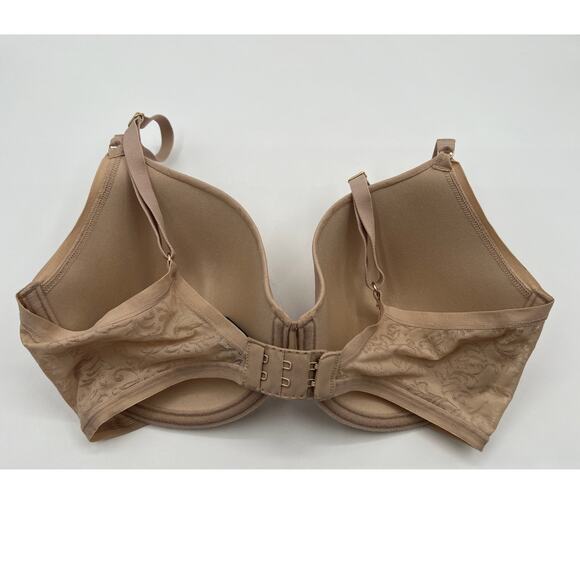 Natori Bra 34D 136059 Jacquard T-Shirt Lined Underwire Beige - Picture 2 of 9